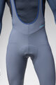 ALÉ Pantaloni de ciclism lungi cu bretele - KLIMATIK K-ATMO - albastru deschis
