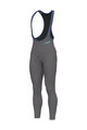 ALÉ Pantaloni de ciclism lungi cu bretele - KLIMATIK K-ATMO - albastru deschis