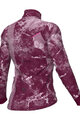 ALÉ Tricou de cilism pentru iarnă cu mânecă lungă - PR-E ICY - bordo/alb