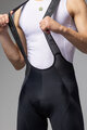 ALÉ Pantaloni scurți de ciclism cu bretele - STRADA 2.0 PR-E - negru/alb