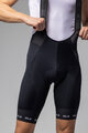 ALÉ Pantaloni scurți de ciclism cu bretele - STRADA 2.0 PR-E - negru/alb