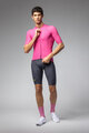 ALÉ Tricou de ciclism cu mânecă scurtă - COLOR BLOCK PRAGMA - roz