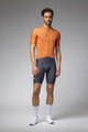 ALÉ Tricou de ciclism cu mânecă scurtă - COLOR BLOCK PRAGMA - portocaliu