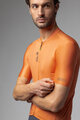 ALÉ Tricou de ciclism cu mânecă scurtă - COLOR BLOCK PRAGMA - portocaliu