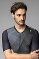 ALÉ Tricou de ciclism cu mânecă scurtă - SPRINTER R-EV1 - negru/gri