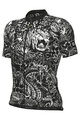 ALÉ Tricou de ciclism cu mânecă scurtă - SAFARI PRAGMA - negru/alb