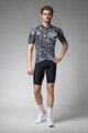ALÉ Tricou de ciclism cu mânecă scurtă - SAFARI PRAGMA - negru/alb
