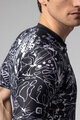 ALÉ Tricou de ciclism cu mânecă scurtă - SAFARI PRAGMA - negru/alb