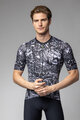 ALÉ Tricou de ciclism cu mânecă scurtă - SAFARI PRAGMA - negru/alb