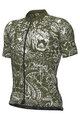 ALÉ Tricou de ciclism cu mânecă scurtă - SAFARI PRAGMA - verde/alb