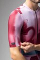 ALÉ Tricou de ciclism cu mânecă scurtă - SOUND PR-E - alb/bordo