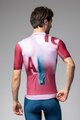 ALÉ Tricou de ciclism cu mânecă scurtă - SOUND PR-E - alb/bordo