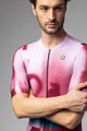 ALÉ Tricou de ciclism cu mânecă scurtă - SOUND PR-E - alb/bordo