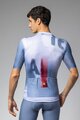 ALÉ Tricou de ciclism cu mânecă scurtă - SOUND PR-E - alb/albastru