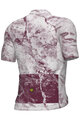 ALÉ Tricou de ciclism cu mânecă scurtă - MARBLE PR-E - alb/roșu