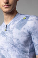 ALÉ Tricou de ciclism cu mânecă scurtă - MARBLE PR-E - alb/albastru
