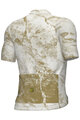 ALÉ Tricou de ciclism cu mânecă scurtă - MARBLE PR-E - alb/auriu