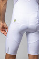 ALÉ Pantaloni scurți de ciclism cu bretele - VOLTAGE R-EV1 - alb