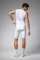 ALÉ Pantaloni scurți de ciclism cu bretele - VOLTAGE R-EV1 - alb