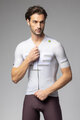 ALÉ Tricou de ciclism cu mânecă scurtă - SAUVAGE PR-E - fildeş/alb