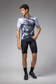 ALÉ Tricou de ciclism cu mânecă scurtă - PALM PR-E - negru/alb