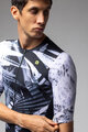ALÉ Tricou de ciclism cu mânecă scurtă - PALM PR-E - negru/alb