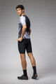 ALÉ Tricou de ciclism cu mânecă scurtă - PALM PR-E - negru/alb