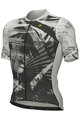 ALÉ Tricou de ciclism cu mânecă scurtă - PALM PR-E - alb/verde