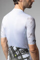 ALÉ Tricou de ciclism cu mânecă scurtă - PALM PR-E - alb/verde