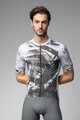 ALÉ Tricou de ciclism cu mânecă scurtă - PALM PR-E - alb/verde