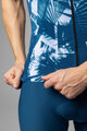ALÉ Tricou de ciclism cu mânecă scurtă - PALM PR-E - alb/albastru