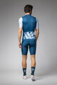 ALÉ Tricou de ciclism cu mânecă scurtă - PALM PR-E - alb/albastru