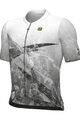 ALÉ Tricou de ciclism cu mânecă scurtă - QURTZ PR-E - alb/gri