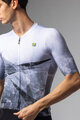 ALÉ Tricou de ciclism cu mânecă scurtă - QURTZ PR-E - alb/gri