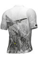 ALÉ Tricou de ciclism cu mânecă scurtă - QURTZ PR-E - alb/gri
