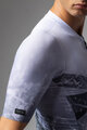 ALÉ Tricou de ciclism cu mânecă scurtă - QURTZ PR-E - alb/gri