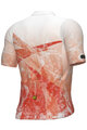 ALÉ Tricou de ciclism cu mânecă scurtă - QURTZ PR-E - alb/portocaliu