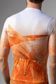 ALÉ Tricou de ciclism cu mânecă scurtă - QURTZ PR-E - alb/portocaliu