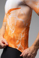 ALÉ Tricou de ciclism cu mânecă scurtă - QURTZ PR-E - alb/portocaliu