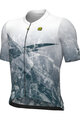ALÉ Tricou de ciclism cu mânecă scurtă - QURTZ PR-E - alb/verde