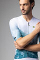 ALÉ Tricou de ciclism cu mânecă scurtă - QURTZ PR-E - alb/verde
