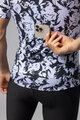 ALÉ Tricou de ciclism cu mânecă scurtă - ESSENZA PRAGMA - negru/alb