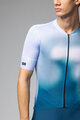 ALÉ Tricou de ciclism cu mânecă scurtă - FLASH PR-E - albastru/alb