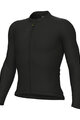 ALÉ Tricou de ciclism cu mânecă lungă de vară - COLOR BLOCK PRAGMA - negru