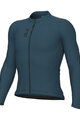 ALÉ Tricou de ciclism cu mânecă lungă de vară - COLOR BLOCK PRAGMA - albastru