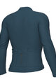 ALÉ Tricou de ciclism cu mânecă lungă de vară - COLOR BLOCK PRAGMA - albastru