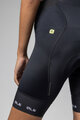 ALÉ Pantaloni scurți de ciclism cu bretele - STRADA 2.0 PR-E - negru/alb