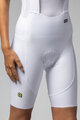ALÉ Pantaloni scurți de ciclism cu bretele - VOLTAGE R-EV1 - alb