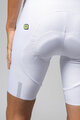 ALÉ Pantaloni scurți de ciclism cu bretele - VOLTAGE R-EV1 - alb