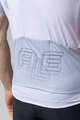 ALÉ Tricou de ciclism cu mânecă scurtă - FOLLOW ME PR-E - alb